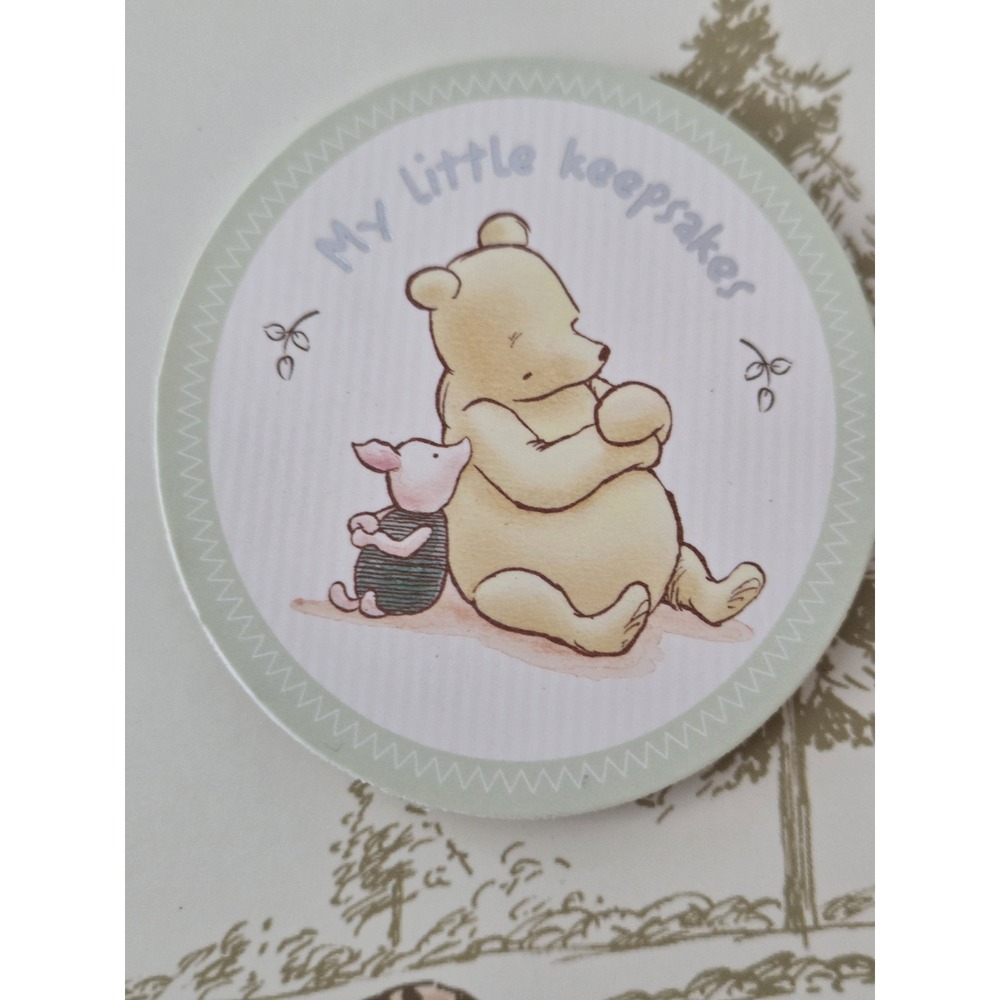 Winnie The Pooh Keepsakes Box Baby Nursery Gift Pale Yellow Newborn - Picture 12 of 16